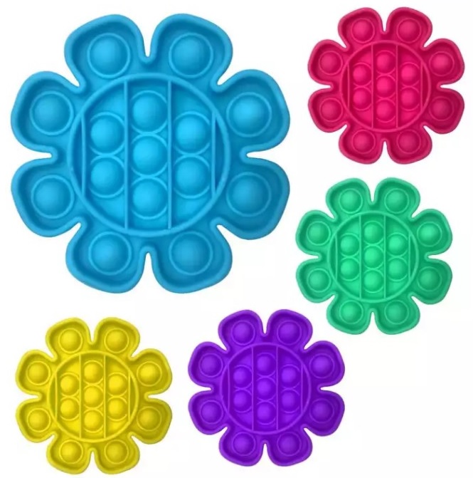 Jucarie senzoriala antistres, pop it now in forma de floare