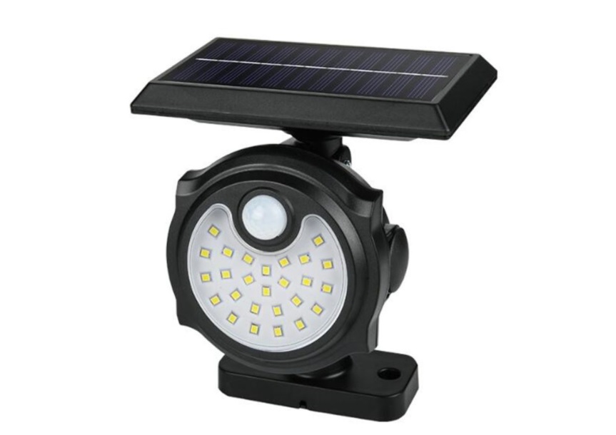 Lampa cu incarcare solara , senzor de miscare si 26 led-uri