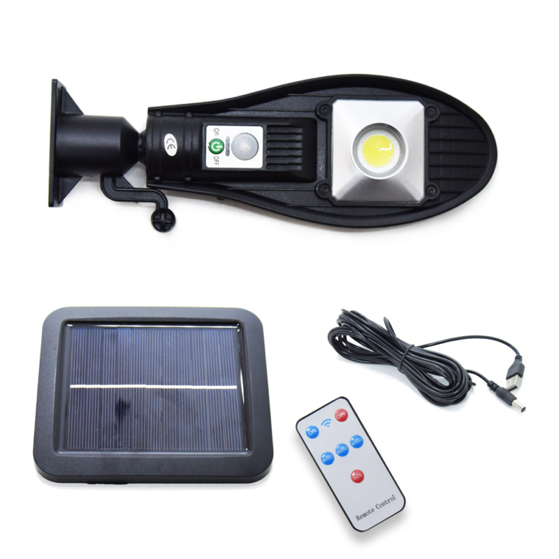 Lampa solara cob cu senzor de miscare si 3 moduri de iluminare  jx-256 60w 