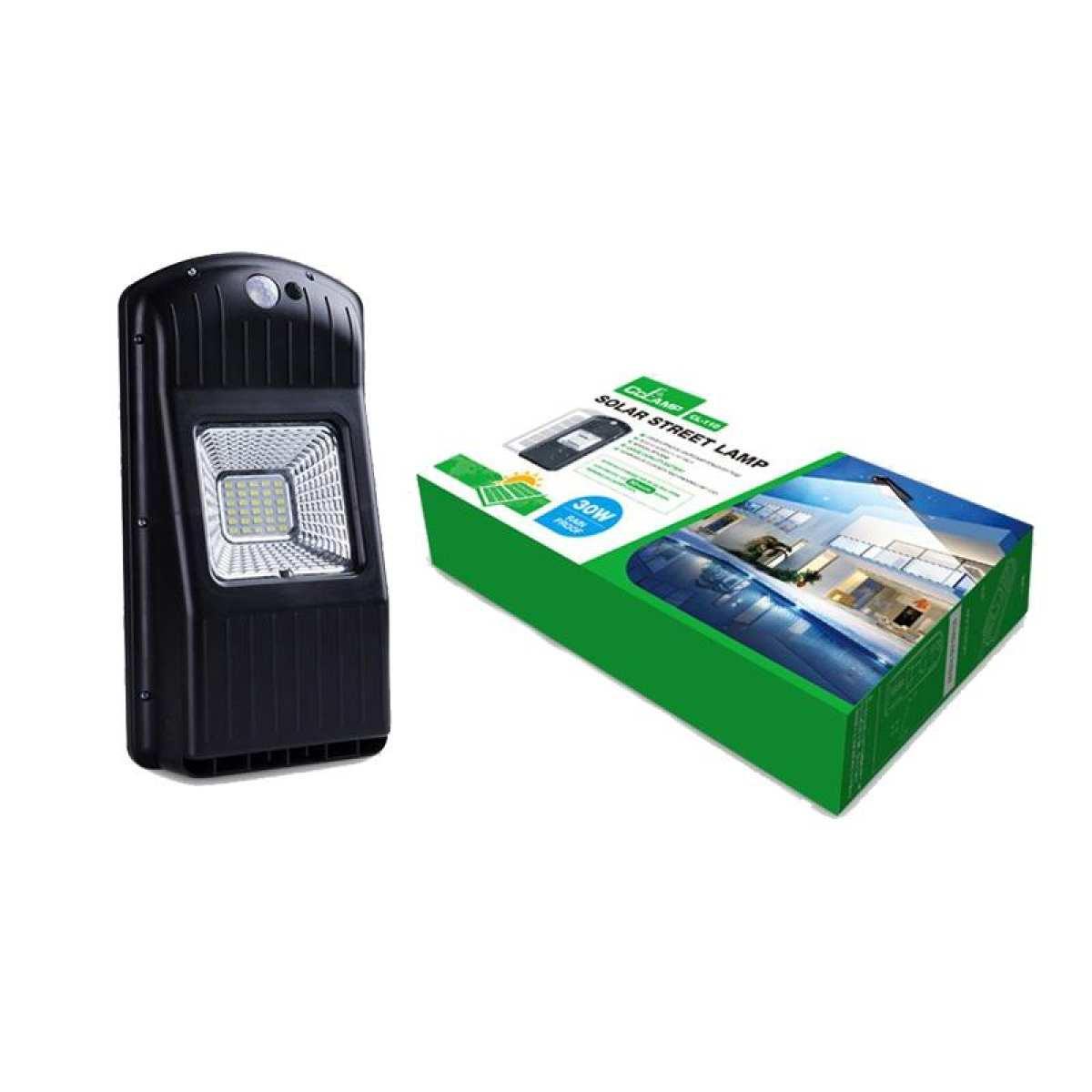 Lampa stradala cu incarcare solara 30 w jni si  senzor de miscare