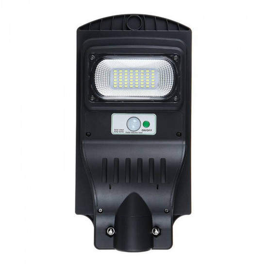 Lampa stradala cu panou solar 30w senzor lumina, negru
