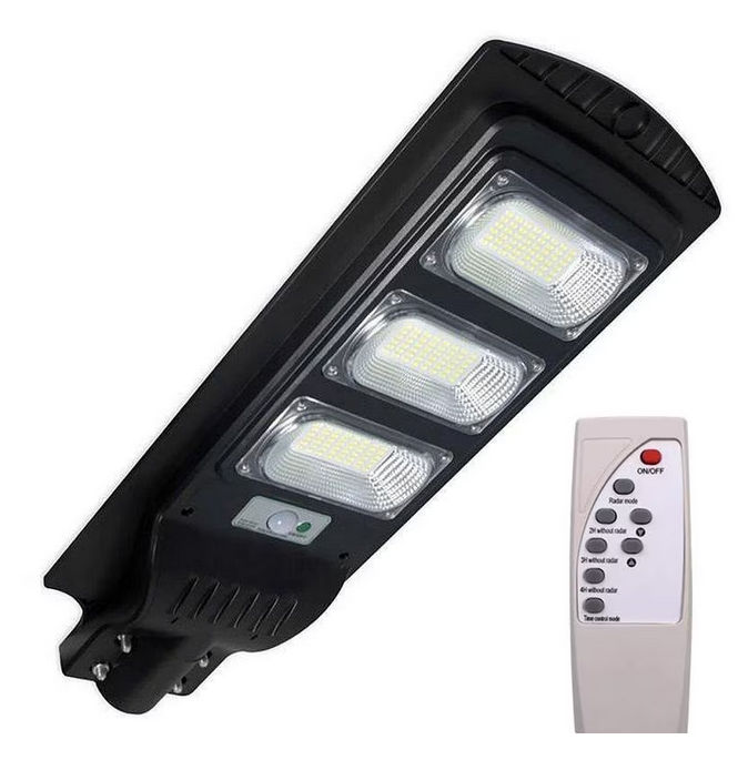 Lampa stradala led de 90w cu panou solar, acumulator, senzor de miscare