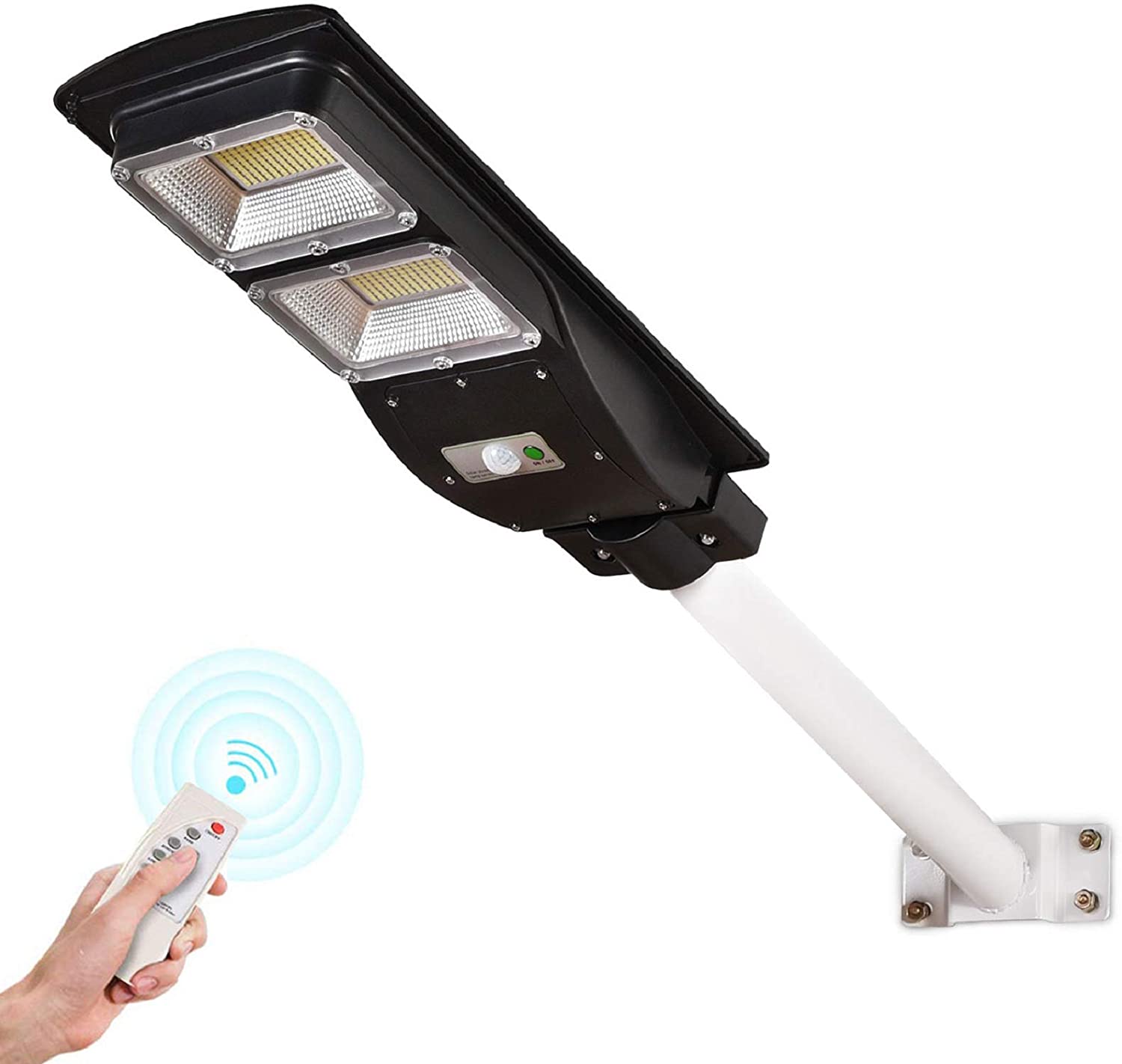 Lampa stradala pentru exterior, 60 watt , cu incarcare solara si senzor de miscare