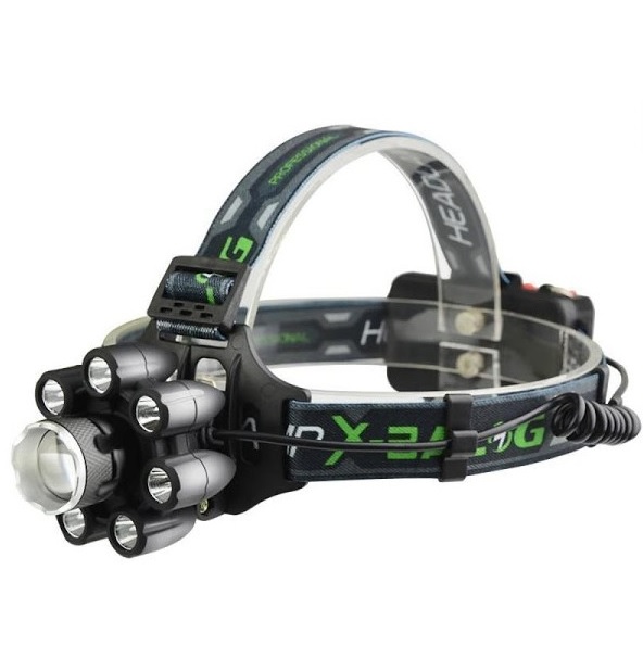 Lanterna de cap bl-t85-8 cu 8 led si 6 faze lumina