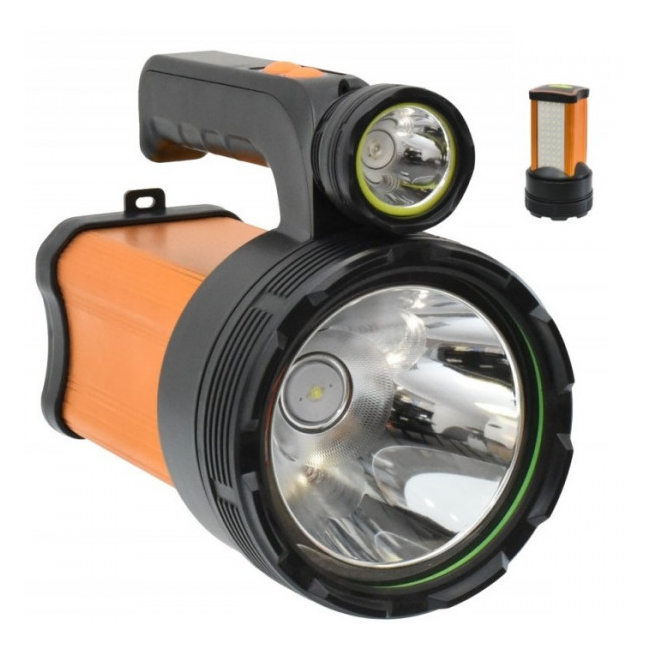 Lanterna profesionala acumulator 12000 mah 100w incarcare usb td-9000a cu 44 led-uri laterale