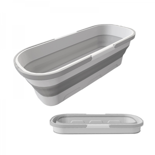 Lighean pliabil dreptunghiular, portabil, 8l, 56 x 25.5 x 17 cm