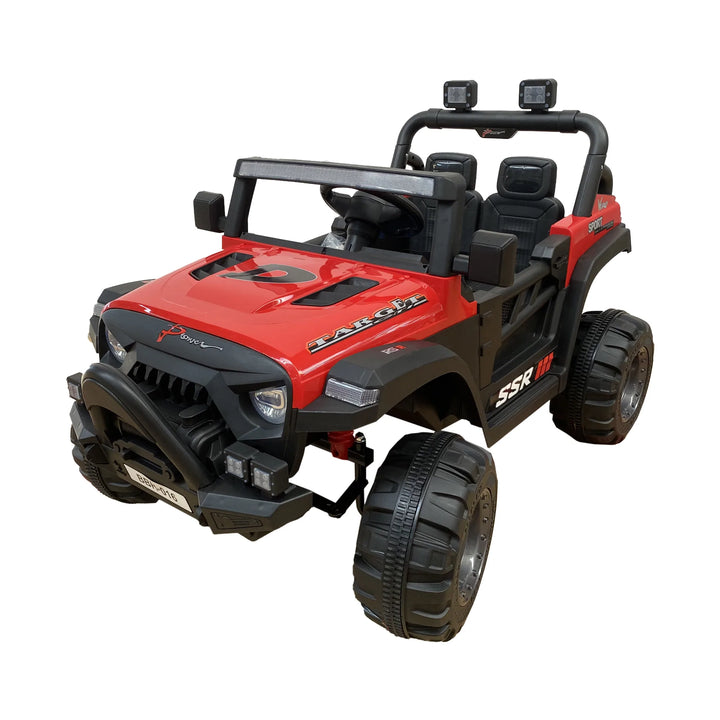 Masinuta electrica jeep cu telecomanda, rosu , 12v, usb