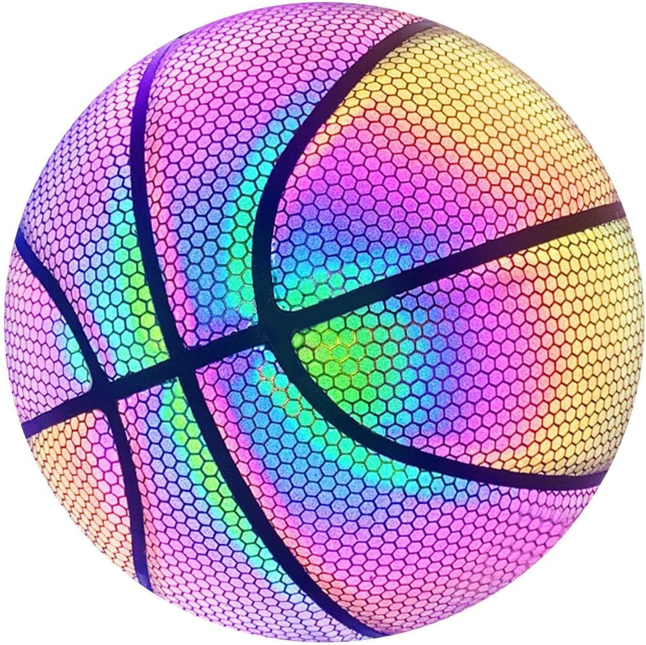 Minge basketball reflectiva holografic colorata