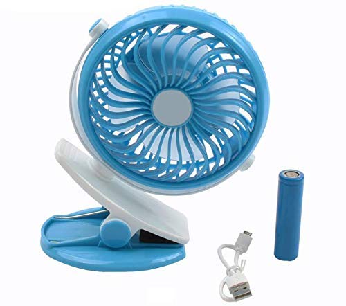 Mini ventilator usb cu acumulator si clips, deluxa, 24948