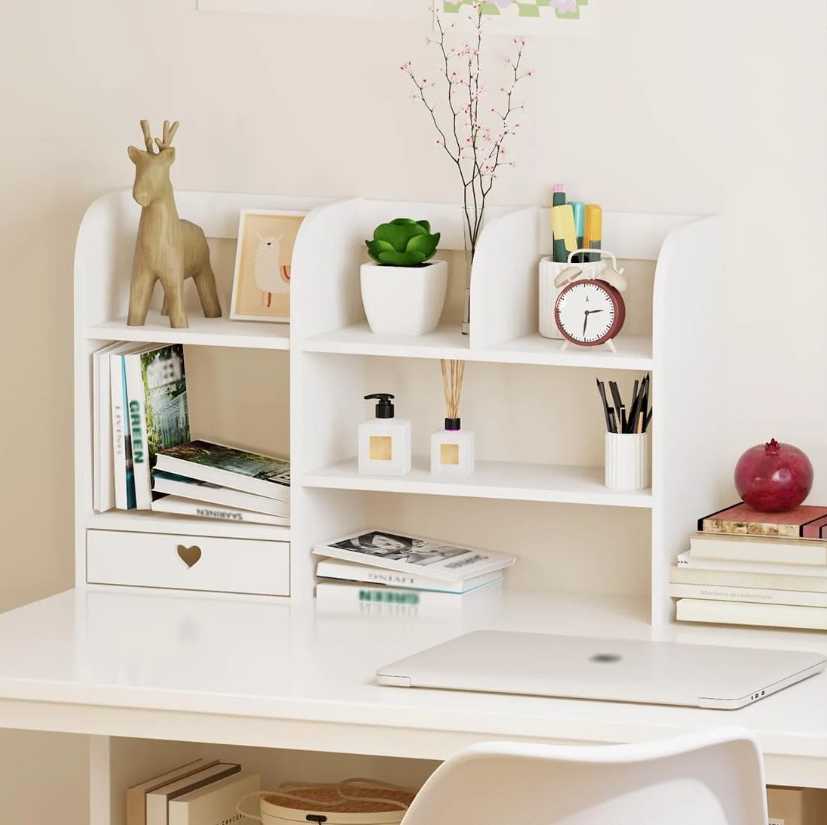 Organizator birou -raft cu sertar pentru stocare și decorațiuni