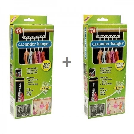 Pachet 1+1 suport pentru 40 de umerase, organizatorul perfect