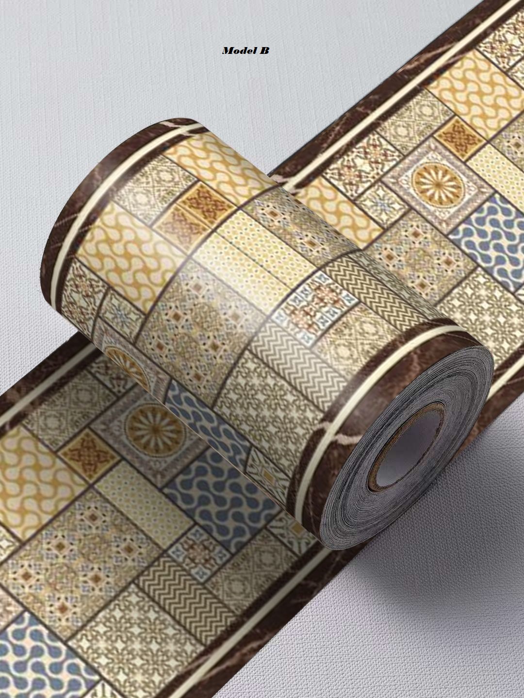 Plinta autoadeziva pentru pardoseala sau perete tip marmura, impermeabila, 10 m x 5 cm