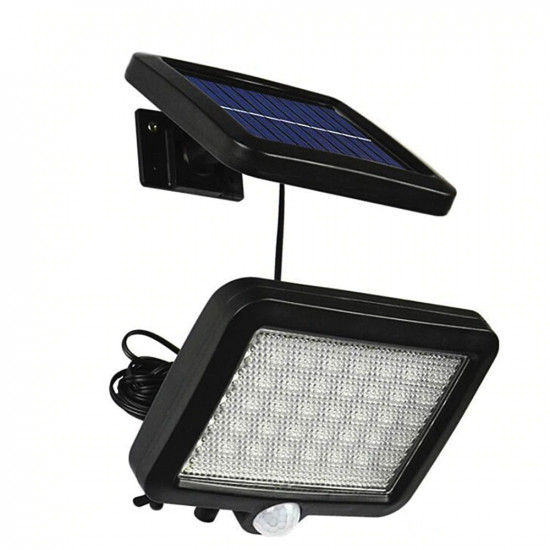 Proiector 10 w 56led cu senzor de miscare si panou solar individual