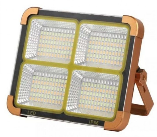 Proiector cu  incarcare solara 500 w,3 moduri de lumini si stroboscop 