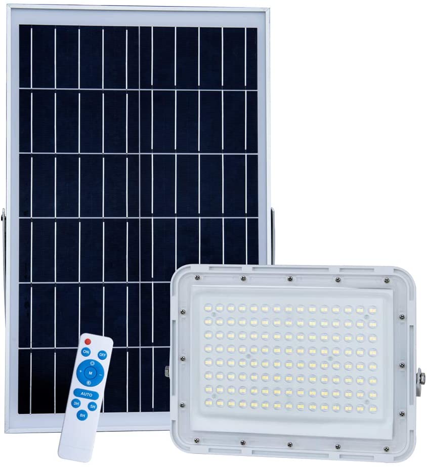 Proiector iluminat cu panou solar si telecomanda , 100 w