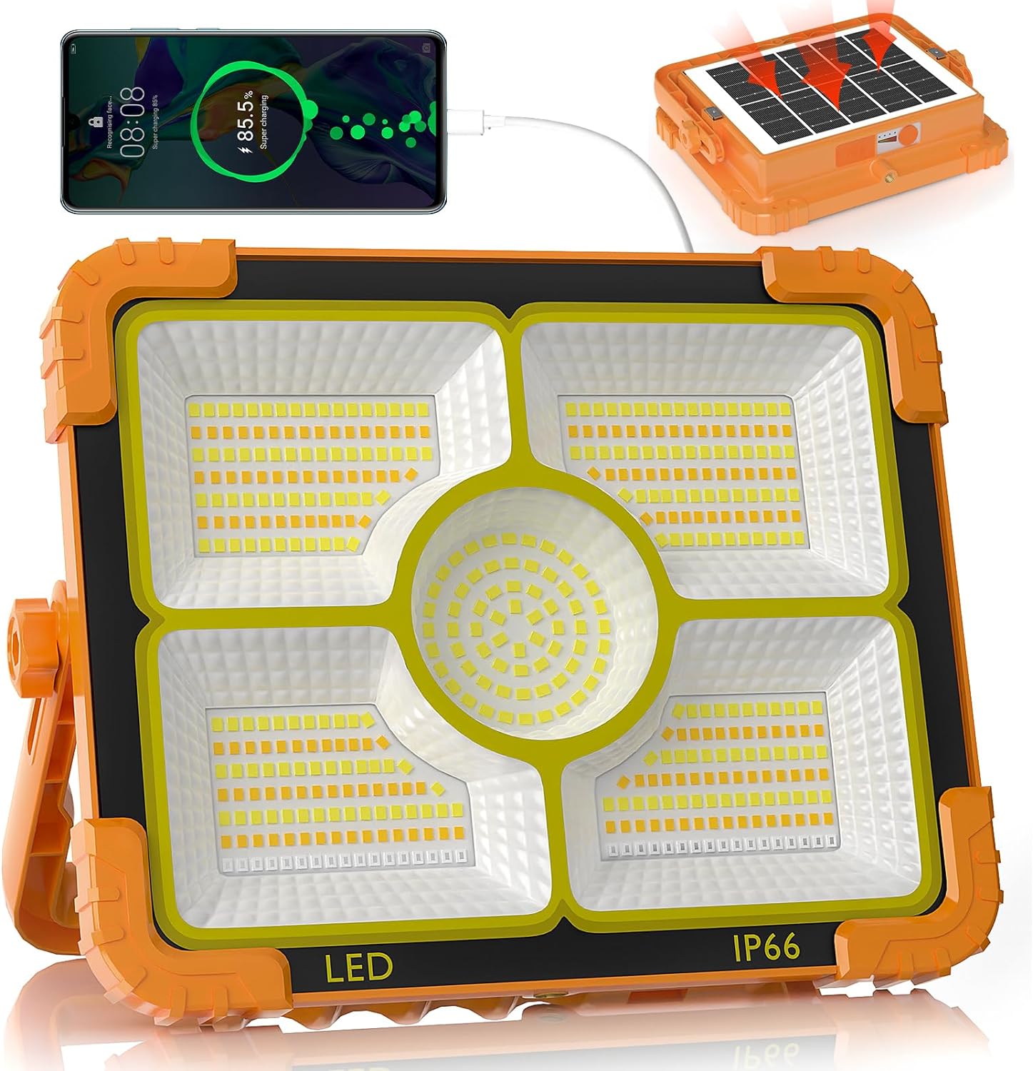 Proiector led solar 200w cod xj-d9l cu 5 casete 