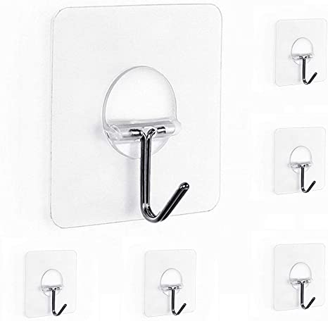 Set 10 carlige autoadezive pentru bucatarie sau baie