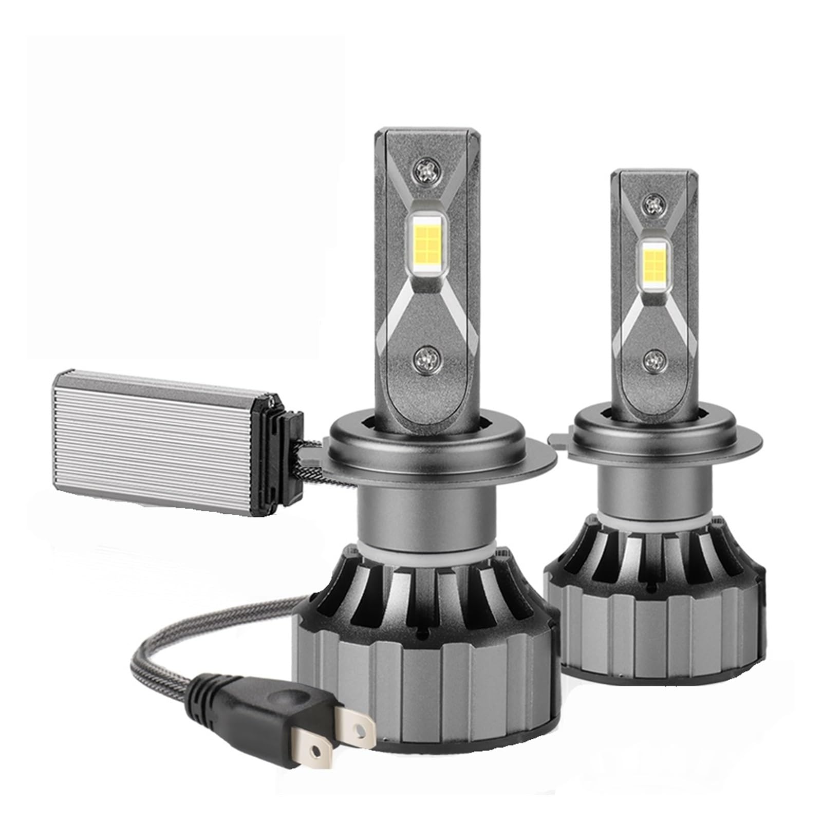 Set 2 bec led h7 v20 12000lm canbus, alb rece, 120w