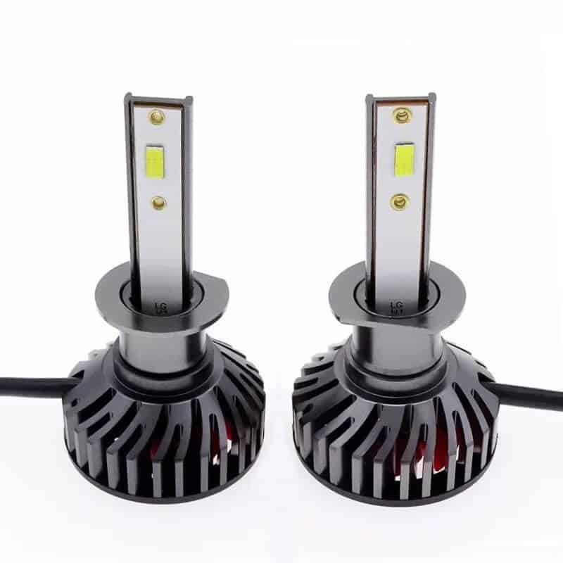 Set 2 becuri auto cob ,12000 lumeni , h1, 100w, lumina alb-rece