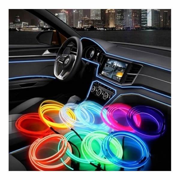 Set 2 benzi decorative auto led 3 metri, pentru interior