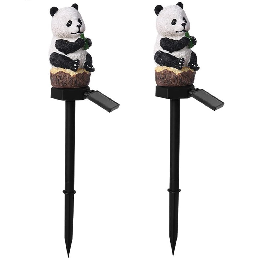 Set 2 decoratiuni solare in forma de ursulet panda