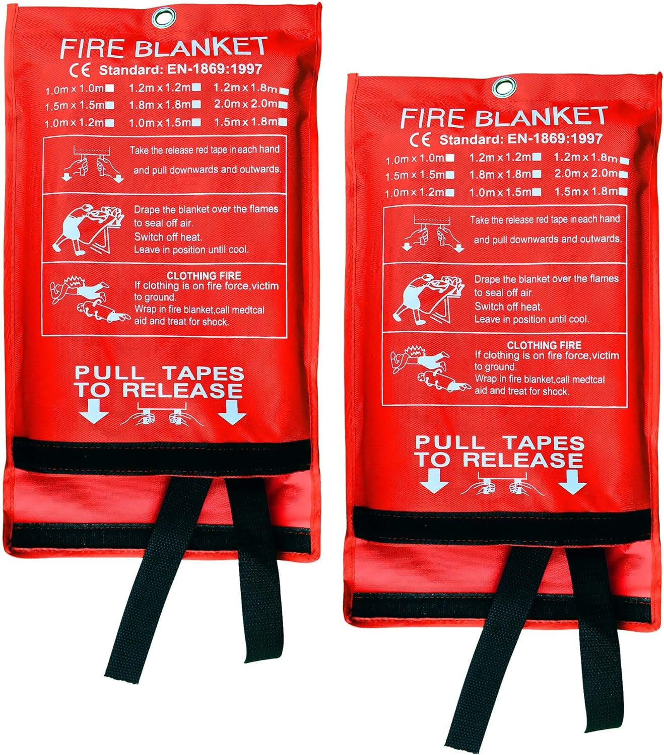 Set 2 paturi anti-incendiu 1x1m