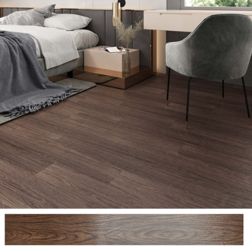 Set 36 placi pvc autoadezive tip parchet , culoare maro inchis