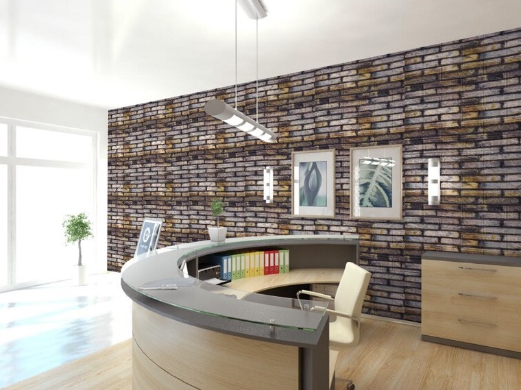 Set 5 buc tapet autoadeziv 3d 70x77 cm 3d negru+mov