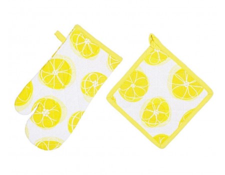 Set bucatarie 2 piese manusa de bucatarie + suport oala 