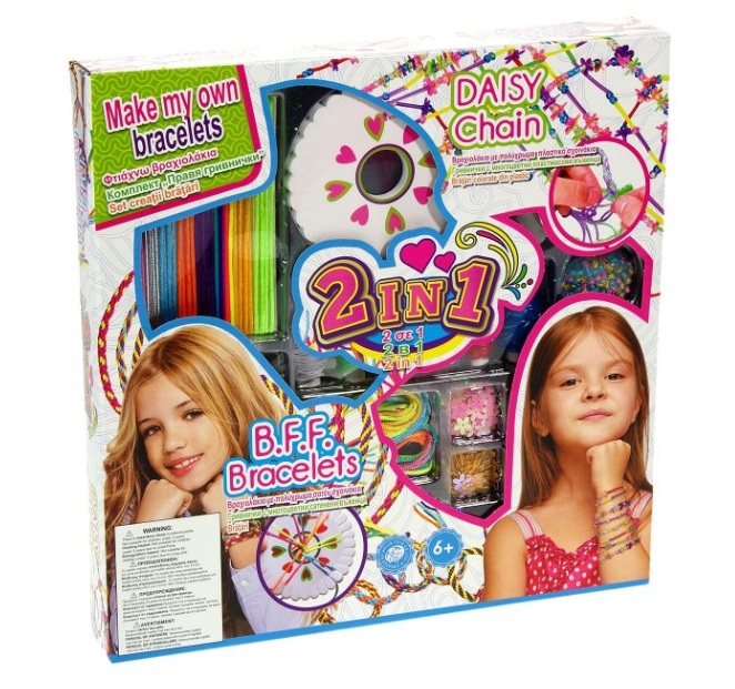 Set creatie, bratari impletite / din plastic