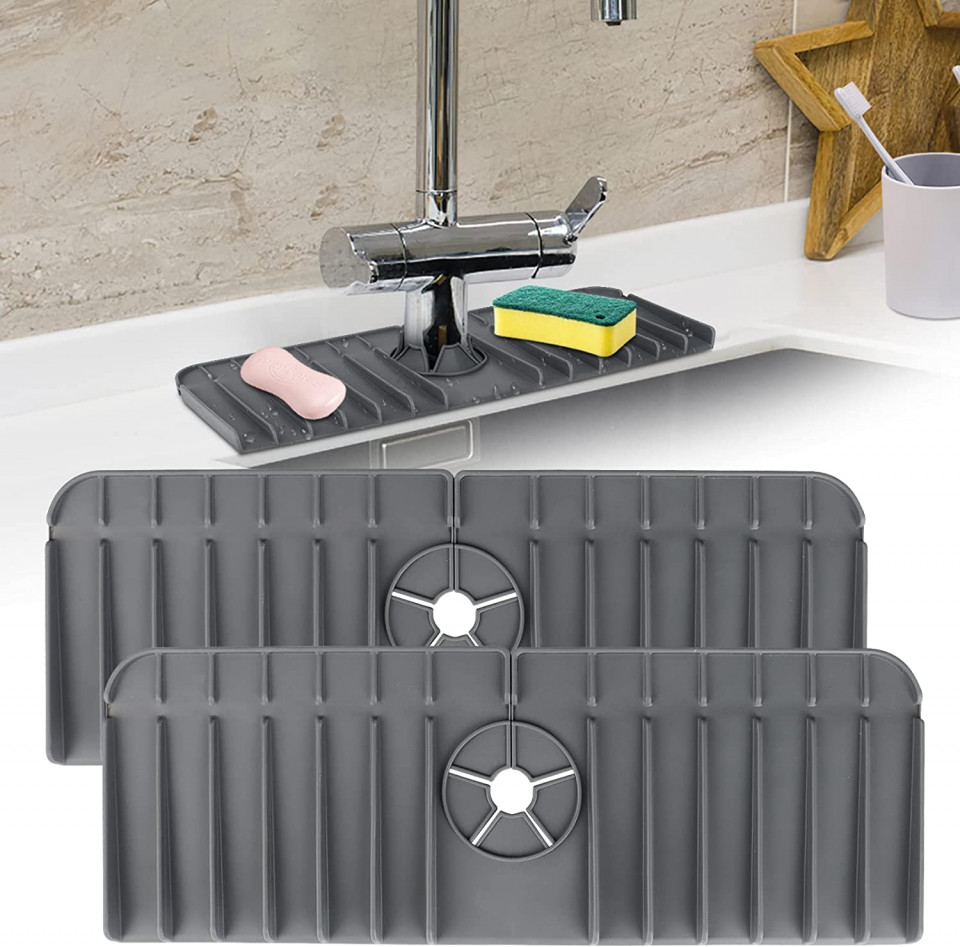 Set de 2 suporturi anti-stropire pentru chiuveta