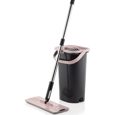 Set galeata cu storcator si mop plat diverse culori 