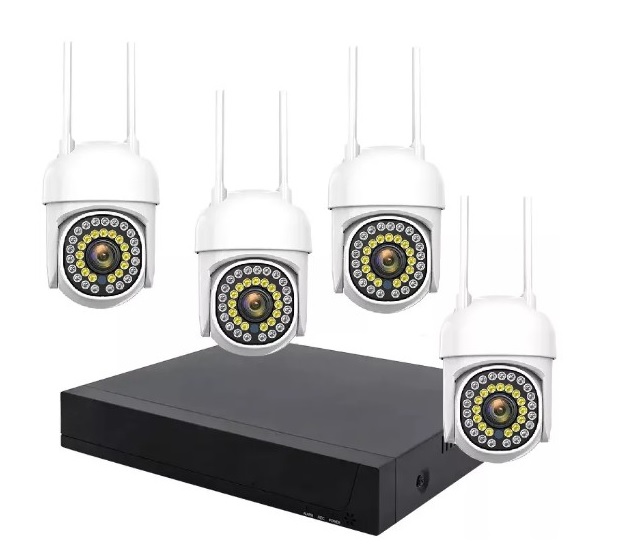 Sistem de supraveghere video , nvr cu 4  camere wifi