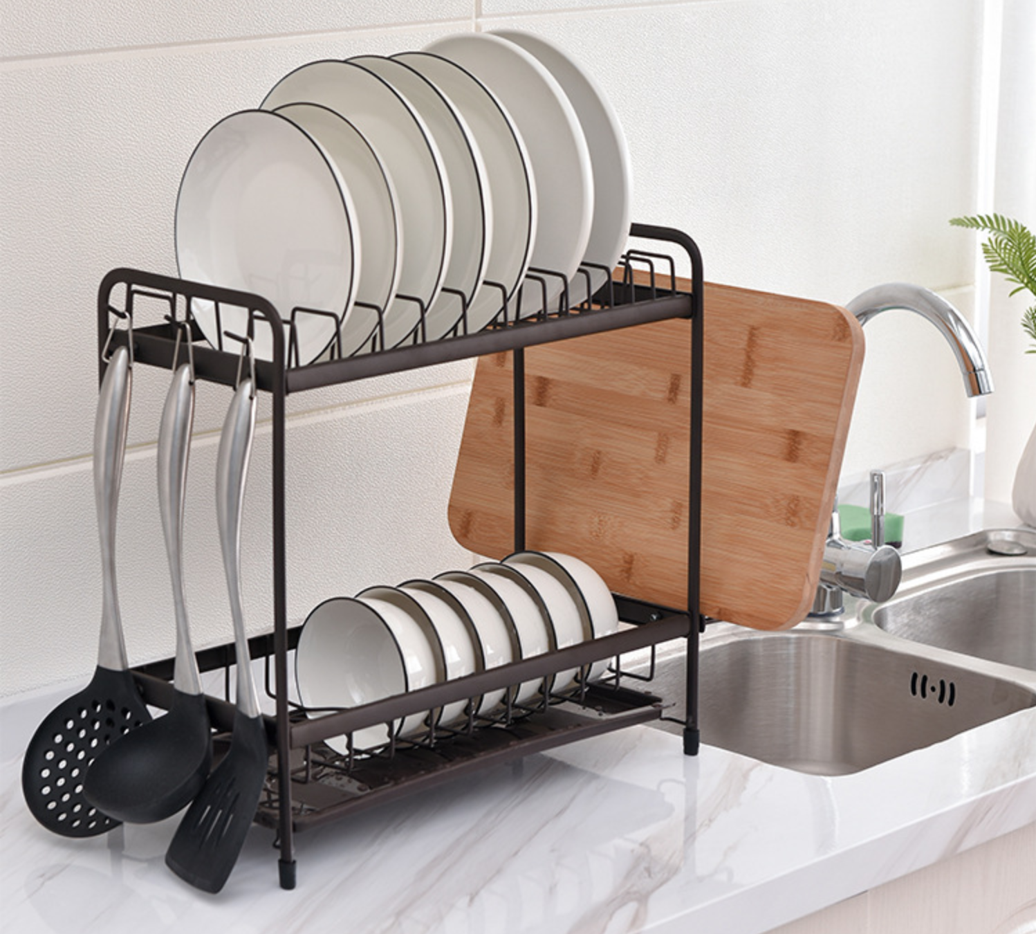 Suport de vase metalic supraetajat