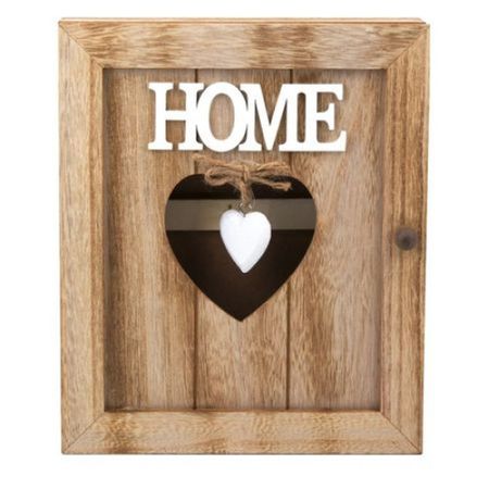Suport pentru chei, din lemn, love home, 21x6x26 cm