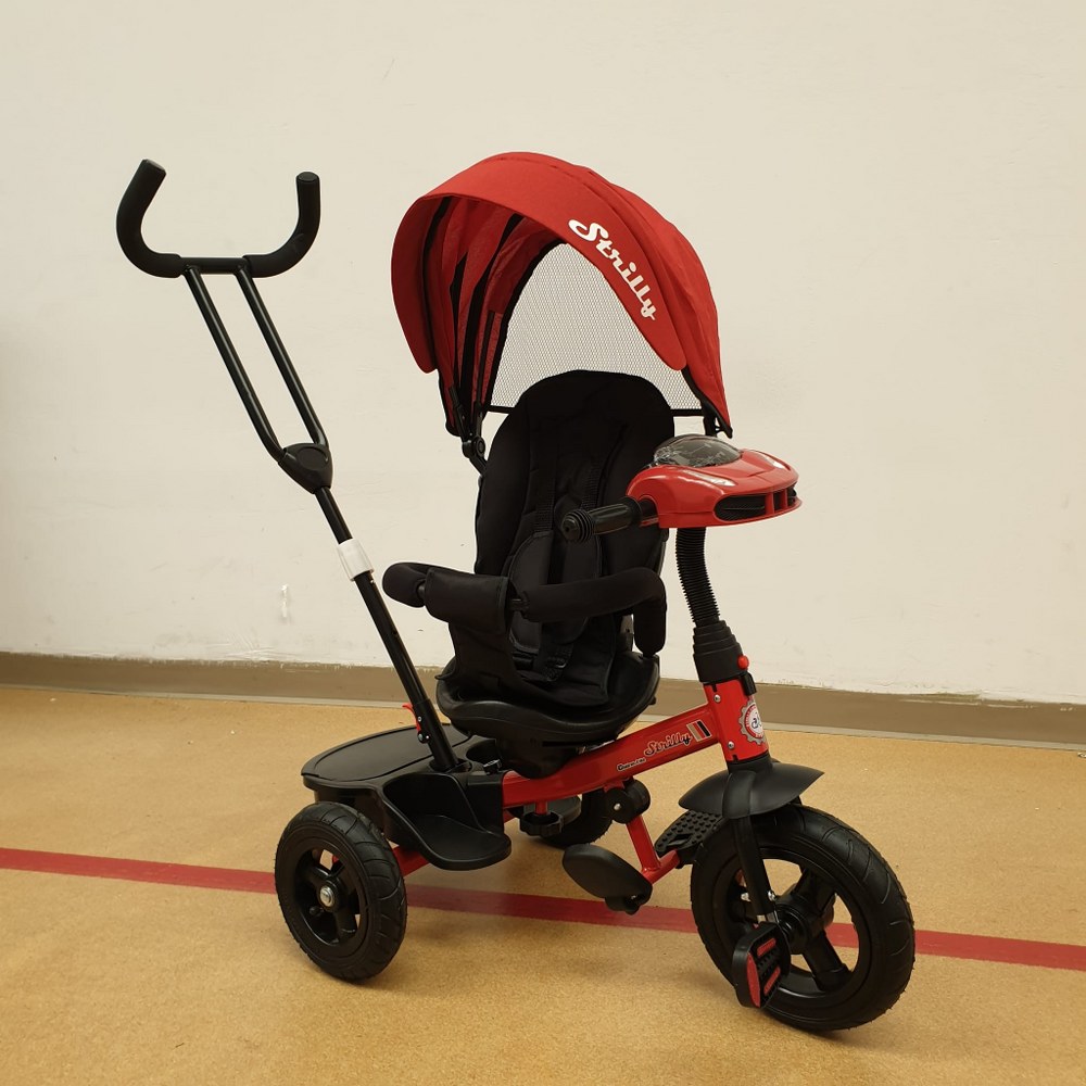 Tricicleta cu pozitie de somn strilly, melodii si lumini, roti din cauciuc