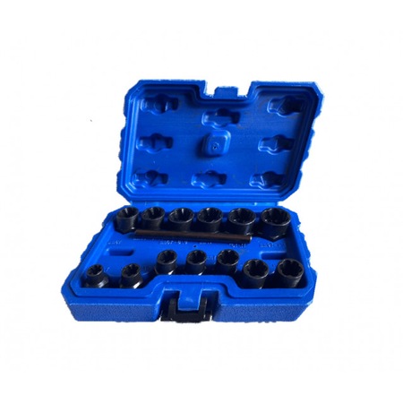 Trusa 13 piese extractoare pentru suruburi rupte