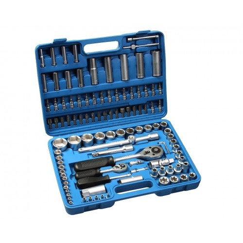 Trusa scule 108 piese cromate